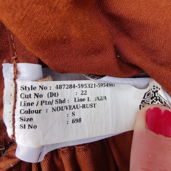 Banana Republic Rust Burnt Orange Military Utility Zip Up Jacket Womens S Small - Picture 13 of 13